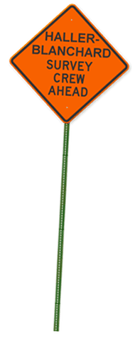 An image of a Survey Crew Ahead Road Sign