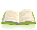 an animated book icon flipping pages used to indicate a book link